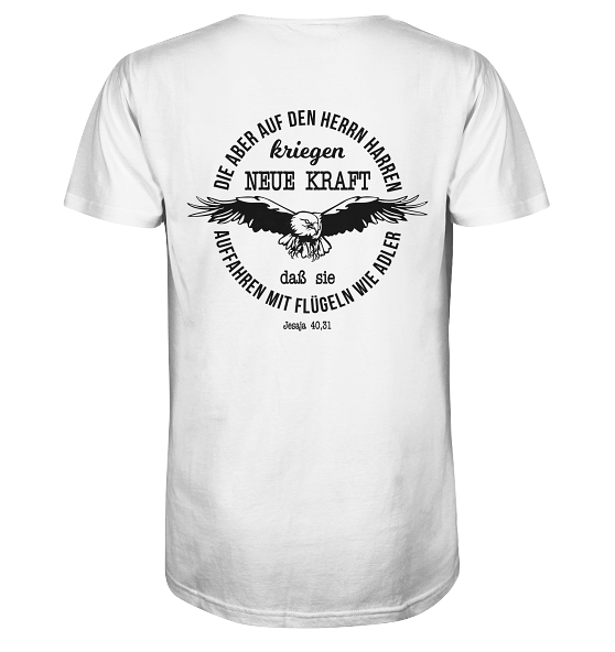 Jes 40,31 - Auffahren mit Flügeln wie Adler 2 - Organic Shirt