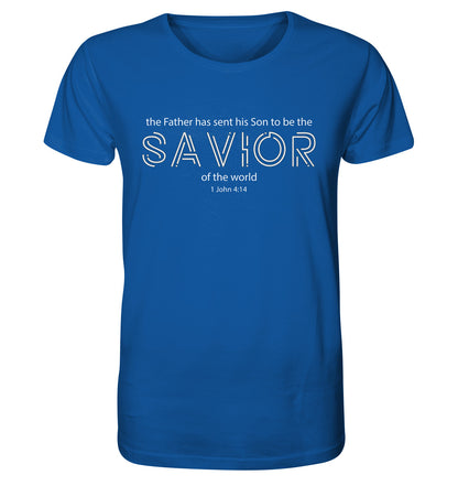 1.Joh 4,14 - SAVIOR - Organic Shirt
