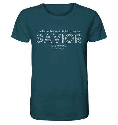 1.Joh 4,14 - SAVIOR - Organic Shirt