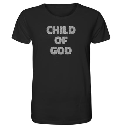 Joh 1,12 / Gal 3,26 - Child of God - Fingerprint weiß - Organic Shirt