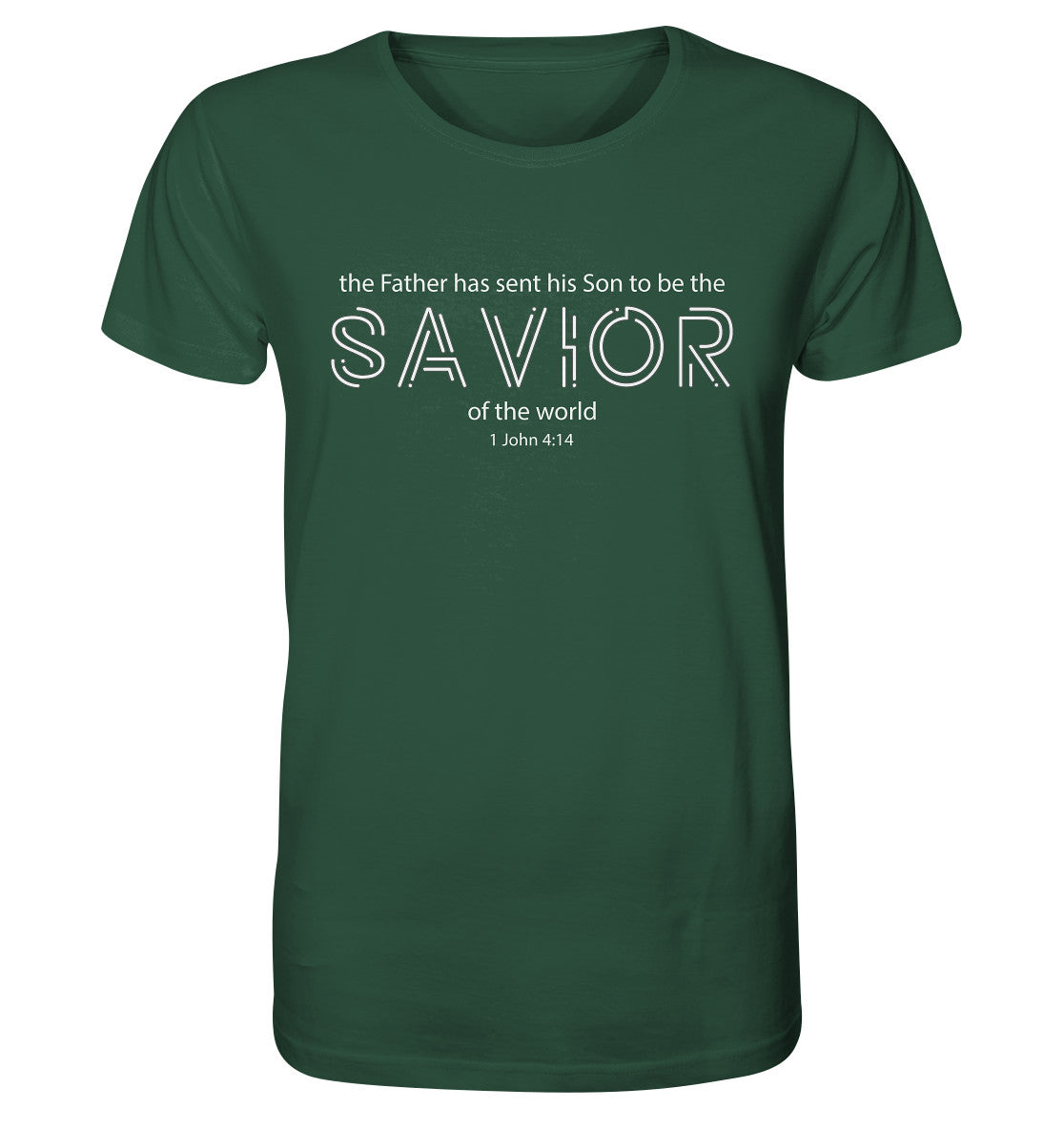 1.Joh 4,14 - SAVIOR - Organic Shirt