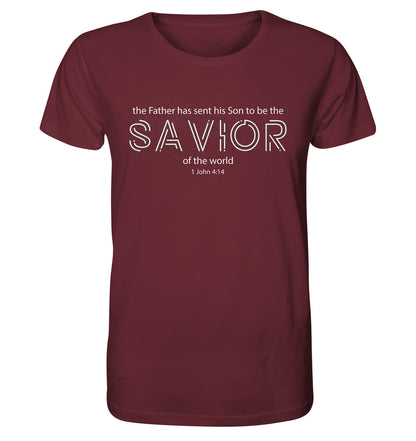 1.Joh 4,14 - SAVIOR - Organic Shirt