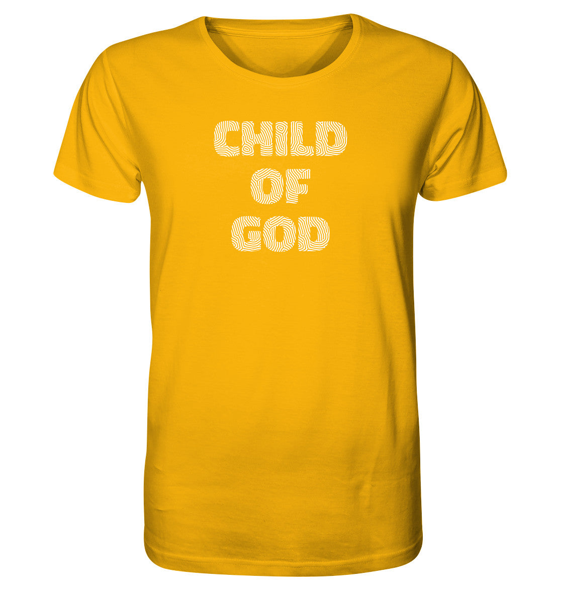 Joh 1,12 / Gal 3,26 - Child of God - Fingerprint weiß - Organic Shirt