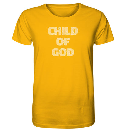 Joh 1,12 / Gal 3,26 - Child of God - Fingerprint weiß - Organic Shirt